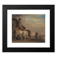 thumbnail image 2 of Theodor Philipsen 16x15 Black Modern Framed Museum Art Print Titled - Karl that Brings Water to Two Horses (Copy After Paulus Potter's Painting on Louvre) (1906), 2 of 5