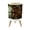 Color 1, variant on Small Trash Can with Lid Vintage Bookshelf Brown Leather Books Colorful Roses 1.8 Gallon Dog Proof Trash Can Round Garbage Can Waste Bin Wastebasket for Bathroom Bedroom Living Room