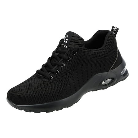 

Casual Shoes for Women Safety Shoes for Men Women Air Cushion Steel Toe Shoes Work Trainers Sneakers Women Casual Shoes Mesh Black 42