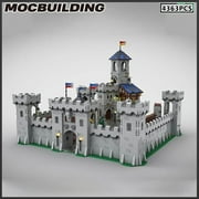 Custom MOC Same as Major Brands! MOC Building Block Modular Castle Gatehouse Wall Tower Staircase DIY Brick Medieval Build Toy Collection Home Decor Present