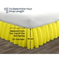 thumbnail image 5 of SGI Bedding 16 Inch Ruffled Bedskirt | Microfiber Ruffled Bed Skirt | Fade-Resistant, Wrinkle-free, Anti-static, Decorative, Extra Storage Space, Clutter-Free |California King, Yellow, 5 of 8