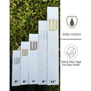 White Modern Concrete Mezuzah Case With Shin