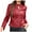 Red, variant on IROINNID Women's Faux Leather Jacket Long Sleeve Casual Slim Fitted Biker Moto Jacket,Brown
