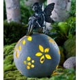 thumbnail image 2 of Wind & Weather Resin Fairy on Glowing Globe Garden Statue, 2 of 2