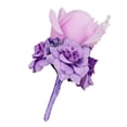 thumbnail image 4 of Ramillete de boda de ,Ramilletes de boda y Boutonnieres,Boutonniere de boda hecho a mano,Ramo de novia Boutonniere Ramillete de baile,Ramillete de rosas hecho a mano en el Sunnimix Ramillete de boda de flor de seda, 4 of 8