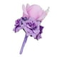 thumbnail image 3 of Rosa de seda artificial para hacer tú mismo, ramilletes para damas de honor, ramo de novia, boutonniere Lila, 3 of 9