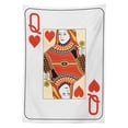 thumbnail image 3 of Ambesonne Queen Tablecloth Rectangular Table Cover, Playing Poker Card Deck, 60"x84", Vermilion Yellow White, 3 of 4
