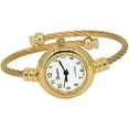 thumbnail image 4 of Blekon Collections Women's Cuff Watch - Round Analog Display Arabic Numbers 23mm Case Wire Bracelet Watch for Women Elegant Cable Cuff Bangle Wrist Watch, 4 of 5