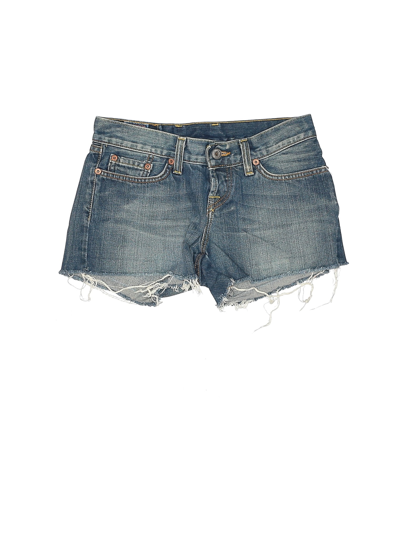 size 0 denim shorts