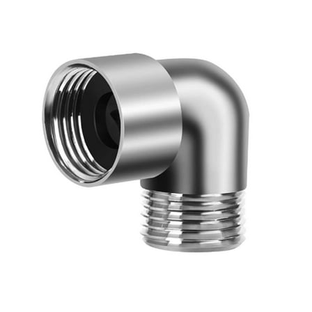 WE-POLUJ 90 Degree Shower Arm Connection Elbow Adapter Shower Head Extender Coupler