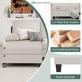 thumbnail image 3 of Walsunny Modern U-Shaped Sectional Sleeper Sofa with 4 Deep Seat, Modular Cloud Oversized Sofa Couch with Chenille Fabric & Double Chaise for Apartment, White, 3 of 8