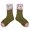 Green, variant on Xijirk Fringe Lace Crew Socks Color Block Cotton Ankle Socks Size:5-8 Years