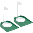 thumbnail image 1 of Golf Training Aid 2Pcs Cpe Plastic Putting Cup Indoor Green Round Compact, 1 of 7