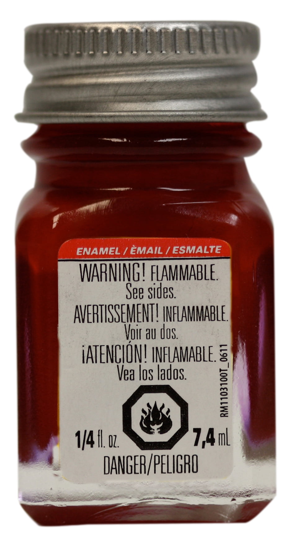 Testor'S 1104tt 1/4 Oz Dark Red Gloss Enamel Hobby Paint