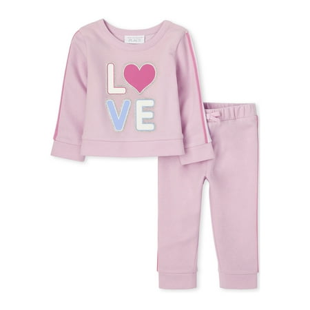 

The Children s Place Toddler Girls Love 2-Piece Set 12 Months - 5T