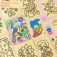thumbnail image 1 of Juguetes educativos de dibujos animados de tamaño mediano, pintura de arena para jardín de infantes, materiales hechos a mano para niños con arena de seis colores, 1 of 5
