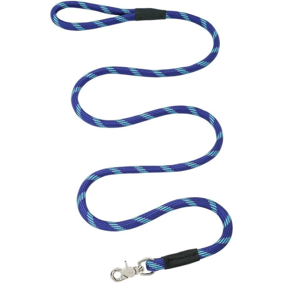 Weaver Leather Terrain D.O.G. Rope Leash: Adventure-Ready & Stylish! Gray/Orange / 1/2" x 4'