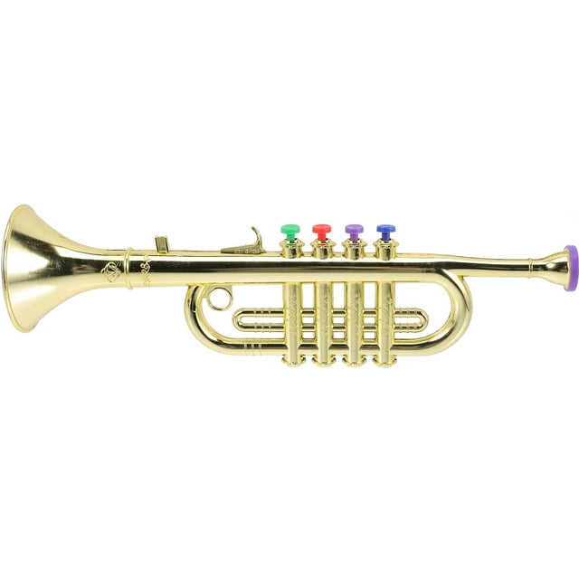 EeaseCA Simulated Trumpet Toy Kids Trumpet Learning Toy Creative Musical Toy Plastic Trumpet Toy