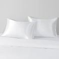 thumbnail image 5 of 2 Pack Silky Satin King Pillowcases for Hair and Skin, Super Soft and Cooling Pillow Cases with Envelope Closure, 20x36 Inches, White, 5 of 7