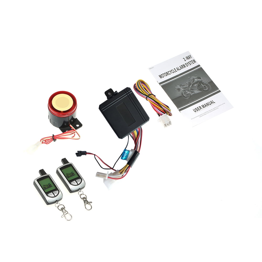 2 Way Motorcycle Alarm System With Remote Engine Start