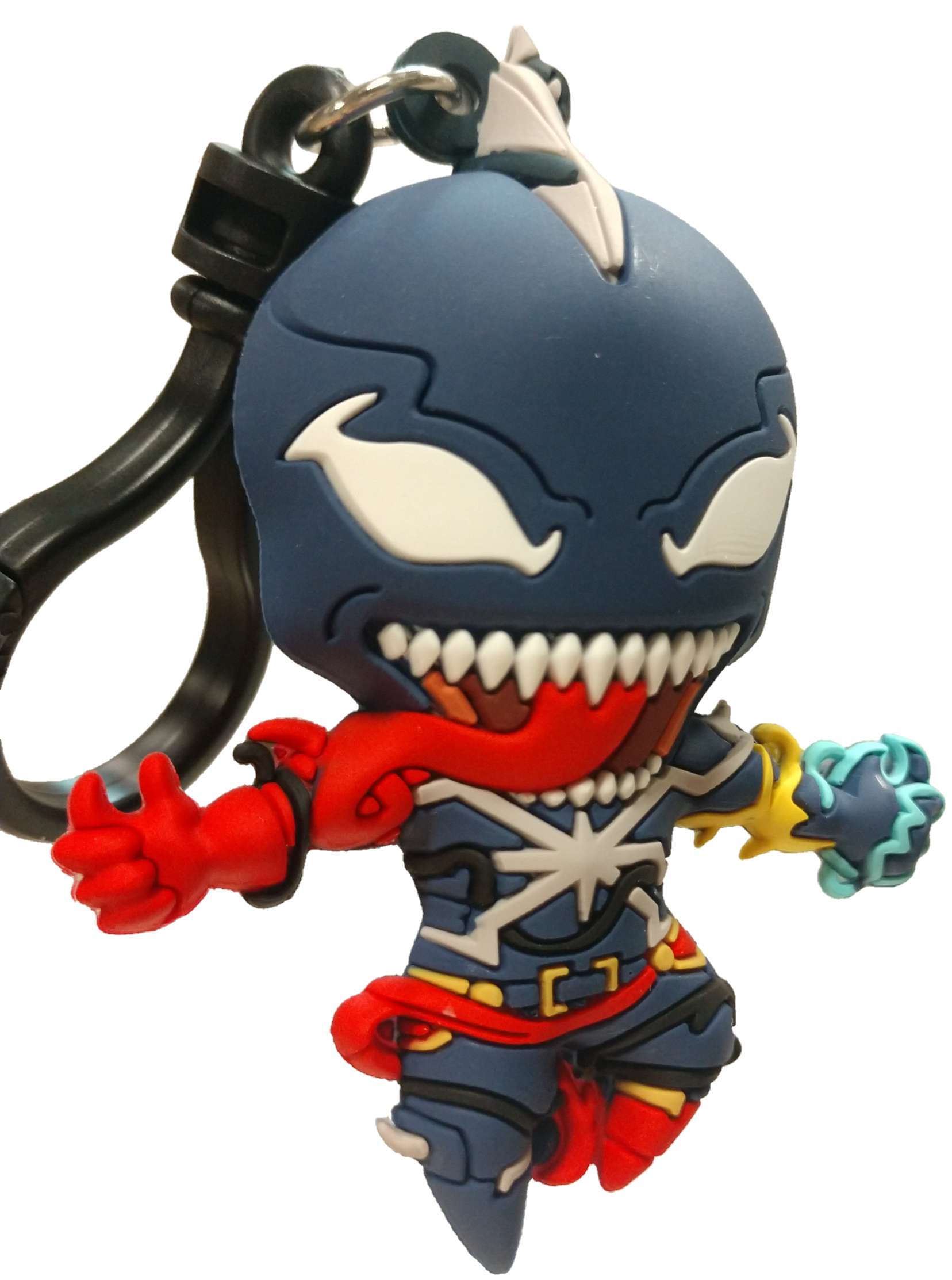 Monogram Marvel 3D Figural Bag Clip Spider-Man Maximum Venom Series 2 Venomized Captain Marvel Keychain (No Packaging)