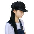 thumbnail image 4 of iHPH7 Painters Hat Newsboy Hats for Women Beret Hats for Women Newsboy Cap French Beret Hats for Women, Black One Size, 4 of 4