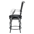 thumbnail image 2 of Powell Ellie Big & Tall Counter Stool, Black/Grey, 2 of 5