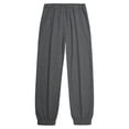 thumbnail image 5 of Men's Elastic Drawstring Cuffed Joggers Breathable Lightweight Athletic Trousers Deep Side Pockets Soft Fit for Gym Workouts Daily Training Dark Gray M, 5 of 9
