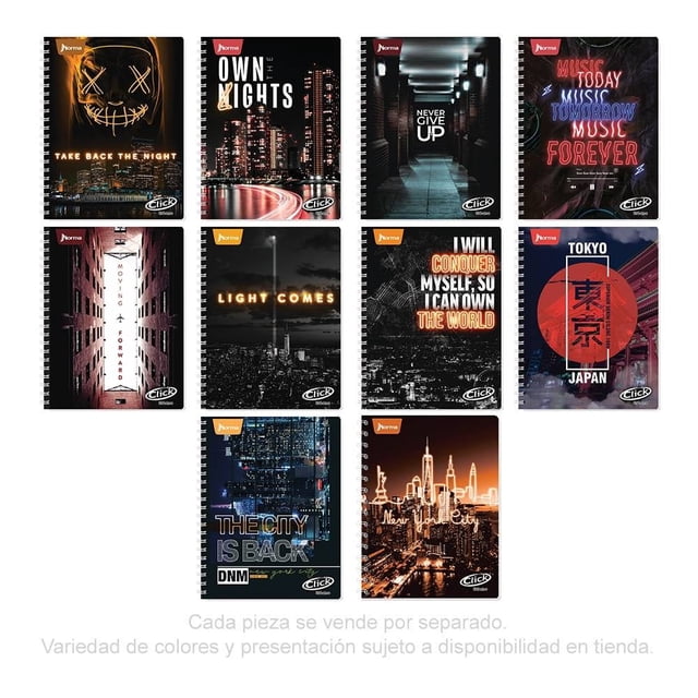 Cuaderno Profesional Norma Click Urbano Cuadro Grande 7 mm 100 Hojas Varios Modelos 1 pza