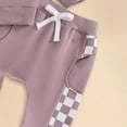 thumbnail image 4 of mgoYE Baby Girl Clothes 3 Months Ruffle Romper Toddler Girl Floral Cotton Pant Sets Girls Clothing Outfit(Purple,12-18 Months), 4 of 7