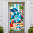thumbnail image 6 of Nautical Style Welcome Banner Coastal Theme Beach Display Starfish Decor Ornament Coastal Backdrop for Beach Party Summer Event Welcome Ceremony, 6 of 9