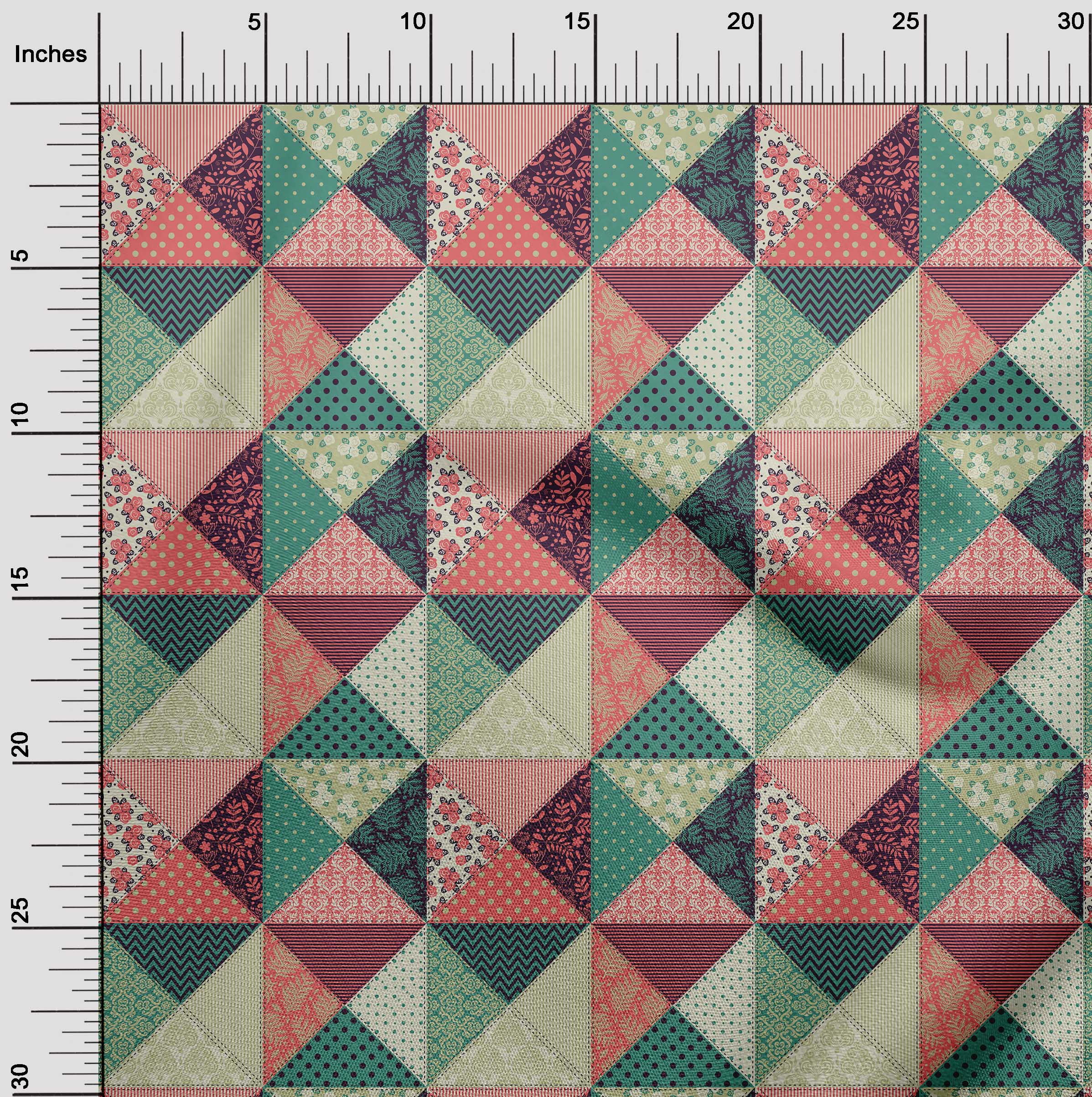 oneOone Cotton Jersey Orange Fabric Quilt Patchwork Fabric For Sewing Printed Craft Fabric By The Yard 58 Inch Wide