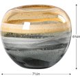 thumbnail image 6 of Torre & Tagus Andrea Swirl Glass Sphere Vase - Amber, 6.75", 6 of 8