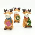 thumbnail image 5 of Michellecmm Christmas Reindeer Table Decoration Cute Resin Elk Deer Figurine Desk Statues Centerpieces for Home Countertop Decor, 5 of 10