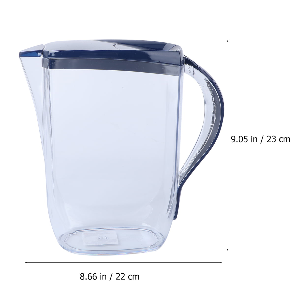 Elsjoy 2 Pack 42 Oz Acrylic Pitcher with Lid and Spout, Clear Plastic Water  Pitcher Unbreakable Beverage Container for Fridge, Acrylic Drink Pitcher
