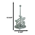 thumbnail image 2 of Cast Iron Marine Giant Sea Turtle Scroll Patterns Kitchen Paper Towel Holder, 2 of 8