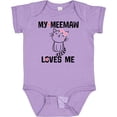 thumbnail image 3 of Inktastic My Meemaw Loves Me Girls Gift Girls Baby Bodysuit, 3 of 5