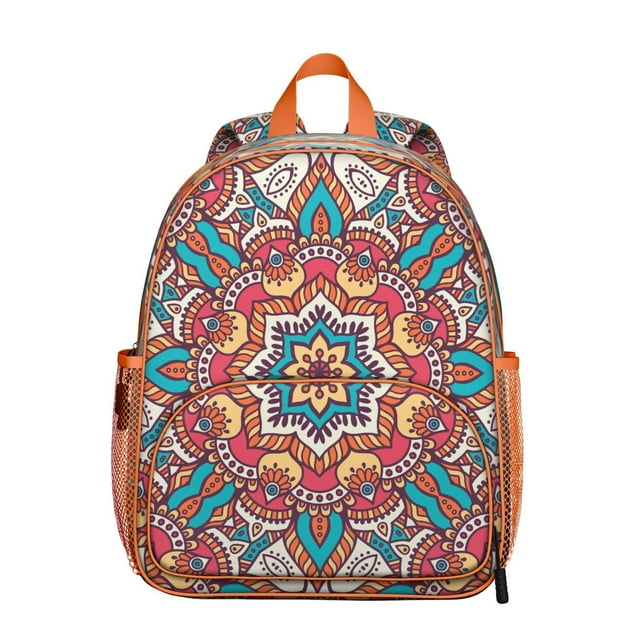 Energy Sacred Students Backpack - Yoga Mandala Design with Healing and Spirituality Pattern, Comfortable Dual Shoulder Support for School and Travel