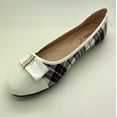 thumbnail image 4 of Plaid with Solid Toe Tip Ballerina Flats, 4 of 4