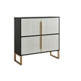 thumbnail image 4 of Newboti Furniture Four-Door Storage Cabinet, 42" Buffet Cabinet with Metal Base Handles, Sideboard Coffee Bar Cabinet with 4 Doors for Kitchen, Dining Room, Living Room 72474, 4 of 7
