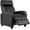 Black, variant on BestMassage Wingback Sofa Home Theater Seating Push Back Reclining Chair,Without Massage Function, PU,Black