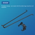 thumbnail image 3 of Patas de Mesa Plegables, Paquete de 4 38cm(15") Patas de Mesa de Metal Plegables, Negros, 3 of 6