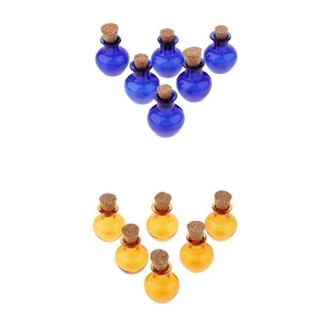 kusrkot Lot de 12 Bouteilles en Verre Forme de Verre