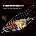 thumbnail image 4 of leyfeng Cesta para asar pescado, cesta antiadherente para barbacoa, herramientas para barbacoa resistentes desmontables, cesta para parrilla para pescado, 4 of 8