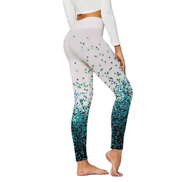 WILLBEST Pantalones de Yoga de Cintura Alta Con Estampado Para Mujer, Mallas Deportivas de Longitud Completa Para Correr y Hacer Ejercicio. Extra Grande