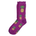 thumbnail image 2 of Women's Comfort Novelty Crew Socks, Pineapple, 1 Pair, 2 of 2