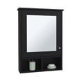 thumbnail image 2 of 29" H, Black, Wall - mounted Design - Mirror for Bathroom Use - Bathroom Spaces - Eco - friendly Storage, 2 of 4