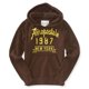 thumbnail image 2 of Aeropostale New York Sudadera con Capucha para Hombre, Marrón, X-Large Aeropostale Sudadera, 2 of 2