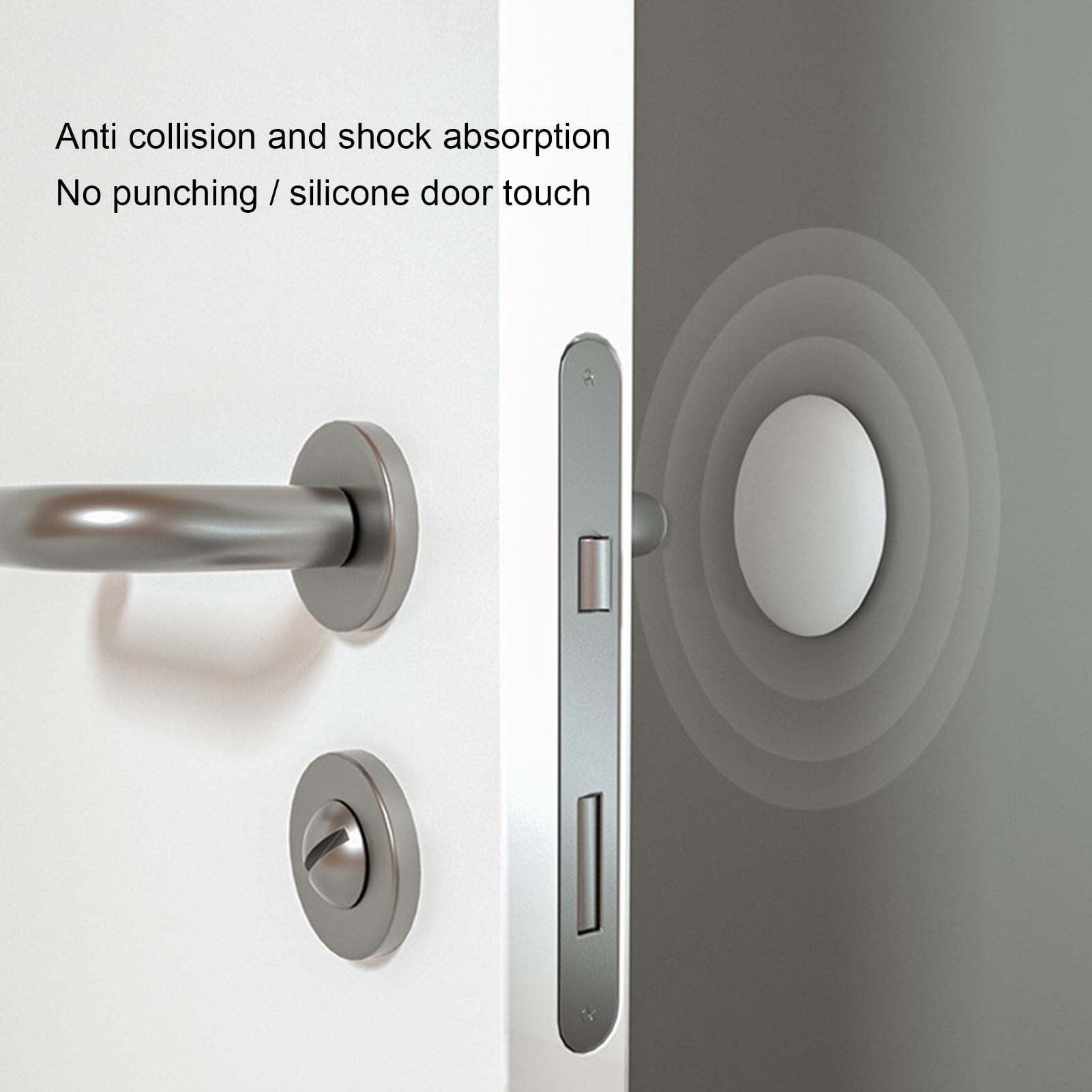 Thicken Silicone Door Stay Anti-collision Mute Cushion Baby Proofing Door Handle 