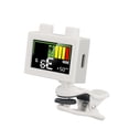 thumbnail image 3 of HILABEE Guitar Tuner Professional 360 degree Rotatable Adjustable LCD Display Portable white, 3 of 8